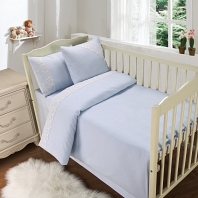 Кружево из облаков (голуб) Комплект дет. Sofi de Marko Bedding Sets Baby Сатин