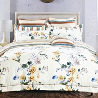 Фанни (беж) КПБ сатин Евро 4н Sofi de Marko Bedding Sets