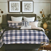Гамлет (синий) КПБ сатин Евро 4н Sofi de Marko Bedding Sets