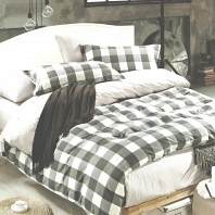 Рокки (серый) КПБ сатин Евро 4н Sofi de Marko Bedding Sets