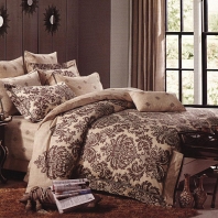 Генуя (беж) КПБ сатин Евро 4н Sofi de Marko Bedding Sets