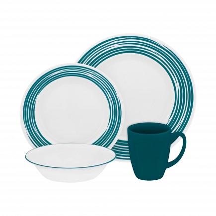 Набор посуды Corelle Brushed Turquoise 16пр 1117023
