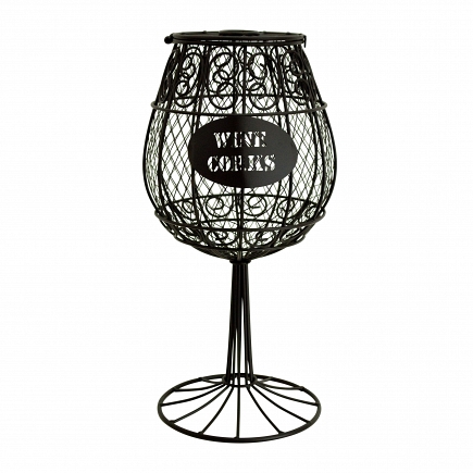 Декоративная емкость для винных пробок/мелочей Boston Warehouse Kitchen Wine Glass 29634