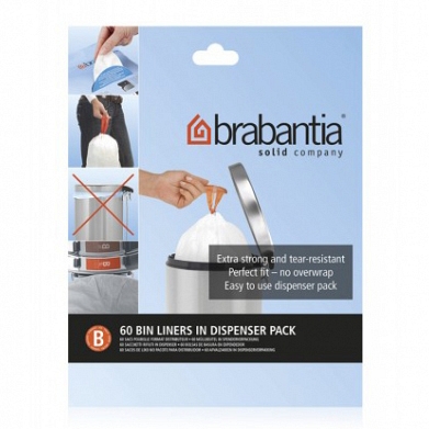 Пакет пластиковый Brabantia Bin Liners 5л 60шт 348969