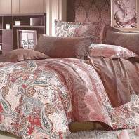 Экзотик (бордо) КПБ сатин 7E Sofi de Marko Bedding Sets