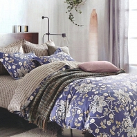 Мистерия (голубая) КПБ сатин 7Е Sofi de Marko Bedding Sets