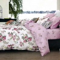 Делия (розовая) КПБ сатин 7Е Sofi de Marko Bedding Sets