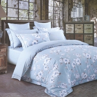 Одиссея (голубая) КПБ сатин 7Е Sofi de Marko Bedding Sets