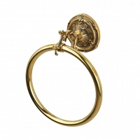 Полотенцедержатель кольцо Art&Max Barocco Античное золото