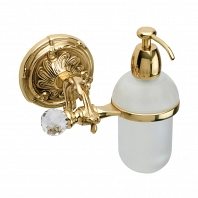 Дозатор для мыла подвесной Art&Max Barocco Crystal Античное золото