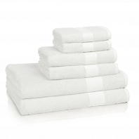 Полотенце для рук Kassatex Bamboo Bath Towels White