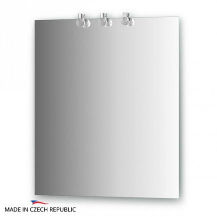 Зеркало со светильниками Ellux Cristal 65х75см CRY-B3 0208