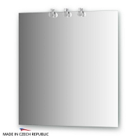 Зеркало со светильниками Ellux Cristal 70х75см