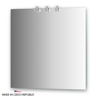 Зеркало со светильниками Ellux Cristal 75х75см