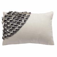 Подушка с объемным узором Alicia White-Gray DG Home Pillows