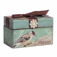 Декоративная коробка с бархатной лентой Tiffany DG Home Decor