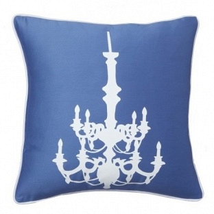 Подушка с принтом Chandelier Diamond-Blue DG Home Pillows DG-D-PL01B
