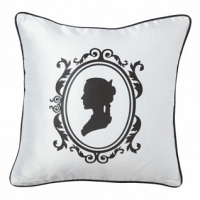 Подушка с принтом Ladies' Profile White DG Home Pillows