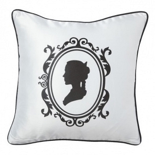Подушка с принтом Ladies' Profile White DG Home Pillows DG-D-PL02W