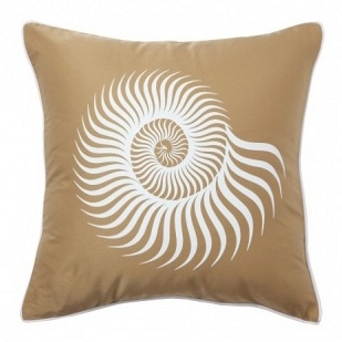 Подушка с принтом Sea Shell Mustard DG Home Pillows DG-D-PL04MS