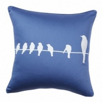 Подушка с принтом Birdies On A Wire Diamond-Blue DG Home Pillows