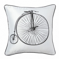Подушка с принтом Retro Bicycle White DG Home Pillows