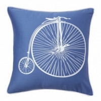 Подушка с принтом Retro Bicycle Blue DG Home Pillows