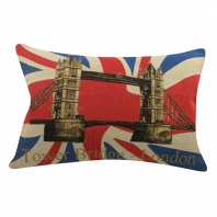 Подушка с британским флагом Tower Bridge DG Home Pillows
