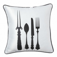 Подушка с принтом Tableware White DG Home Pillows