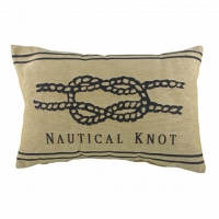 Подушка с надписью Nautical Knot Natural DG Home Pillows