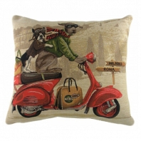 Подушка с принтом Scooter Dogs Red DG Home Pillows