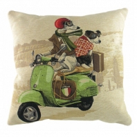 Подушка с принтом Scooter Dogs Green DG Home Pillows