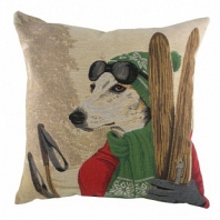 Подушка с принтом Ski Dogs Greyhound DG Home Pillows