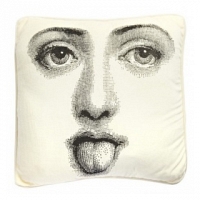 Подушка с принтом Faces Piero Fornasetti One DG Home Pillows