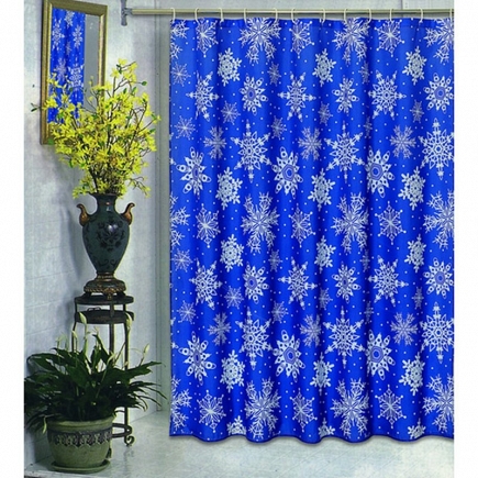 Шторка Carnation Home Fashions Shower Curtains Snow Flake FSC-SNO