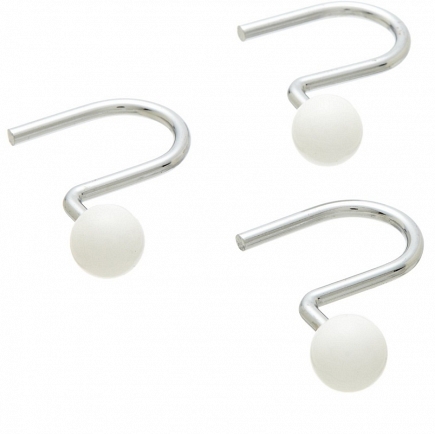 Набор из 12 крючков для шторки Carnation Home Fashions Hook Ball Type White SLM-BAL/21